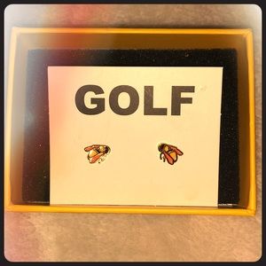 Exclusive bee earrings by Golf Wang